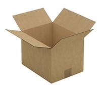 RAJA Folding Carton Single Wall Corrugated Cardboard 220 (W) x 200 (D) x 280 (H) mm Brown Pack of 25