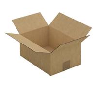 RAJA Folding Carton Single Wall Corrugated Cardboard 229 (W) x 152 (D) x 305 (H) mm Brown Pack of 25