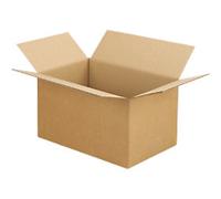 RAJA Folding Carton Single Wall Corrugated Cardboard 229 (W) x 229 (D) x 305 (H) mm Brown Pack of 25