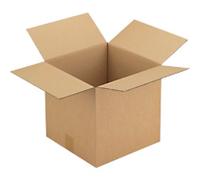 RAJA Folding Carton Single Wall Corrugated Cardboard 300 (W) x 300 (D) x 300 (H) mm Brown Pack of 25