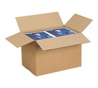 RAJA Folding Carton Single Wall Corrugated Cardboard 300 (W) x 300 (D) x 430 (H) mm Brown Pack of 25