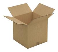 RAJA Folding Carton Single Wall Corrugated Cardboard 350 (W) x 350 (D) x 350 (H) mm Brown Pack of 15
