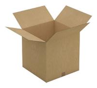 RAJA Folding Carton Single Wall Corrugated Cardboard 457 (W) x 457 (D) x 457 (H) mm Brown Pack of 15