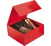 RAJA Gift Box Cardboard 225 x 105 x 225 mm Red Pack of 10