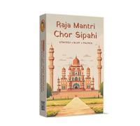 Raja Mantri Chor Sipahi Board Game for Adults | Light Strategy | Bluffing