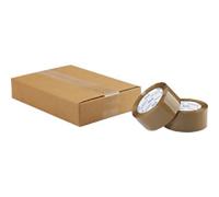 RAJA Packaging Tape Buff 48 mm (W) x 66 m (L) PP (Polypropylene) P348NL6R