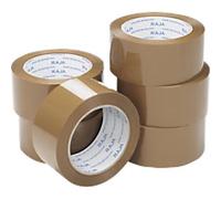 RAJA Packaging Tape Buff 48 mm (W) x 66 m (L) PP (Polypropylene) Pack of 36