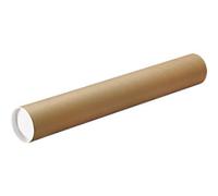 RAJA Postal Tube Cardboard 787 (L) x 76.2 (D) mm Caps Brown Pack of 20