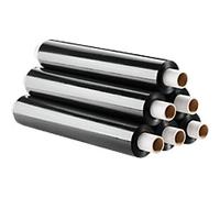 RAJA Stretch Film Wrap Cardboard, LDPE (Low-Density Polyethylene) 500 mm (W) x 200 m (L) 25 Microns Pack of 6