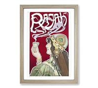 Rajah by Henri Privat-Livemont Framed Print | A2 Oak Framed Wall Art | Ready to Hang | Modern Nature Picture | Living Room Bedroom Lounge Office