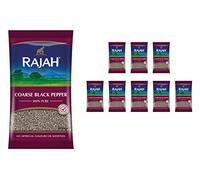 Rajah Spices Coarse Black Pepper | Black Pepper | Pepper | Piper Nigrum (9x400g)