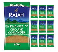 Rajah Spices Dhaniya Ground Coriander | Coriander Powder | Ada | Adarak | Adu | Adaraka | Adrak | (10x400g)