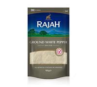 Rajah Spices Ground White Pepper | Pepper | Piper Nigrum | Shada Golmorich | Safeed Mirc | Saphed Mari | (100g)