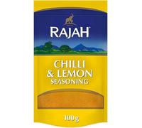 Rajah Spices Pick & Mix Any 5 - Customisable Spice Selection - Choose from Ground Spices, Whole Spices, Masala Blends, Seasonings and Curry Powder Home Masala UK (Chilli and Lemon seasoning 100g)