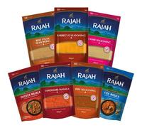 Rajah Spices Ultimate BBQ Seasoning & Meat Rub Kit | 7 Packs of Spices | Tandoori Masala | Jerk Seasoning | BBQ Seasoning | Beef Steak | Chicken Masala | Fish Masala | Lamb Seasoning |