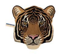 Rajah Tiger Head Rug Sand L