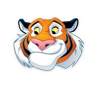 Rajah Tiger Official Disney Aladdin Child Size 2D Card Party Mask