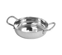 Rajani Mini Deep Pan 12.5cm Stainless Steel with Handles for Small Portions and Cooking Cookware Pots Sturdy Kitchen