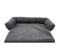 Rajani Pet Grey Sofa Covered Bed - 85 x 100 cm - Perfect for Your Small Pets