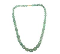 Rajasthan Gems Bead Necklace Strand Beaded Natural Green Strawberry Quartz Gem Stone Gemstone Tumble Beads G783