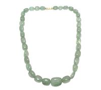 Rajasthan Gems Bead Necklace Strand Beaded Natural Green Strawberry Quartz Gem Stone Gemstone Tumble Beads G780
