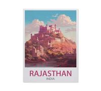 Rajasthan India,Funny Tin Sign Retro Metal Sign for Home Farm Toilet Restroom Washroom Wall Decor Gift(30x40cm)12x16 inch-Q40