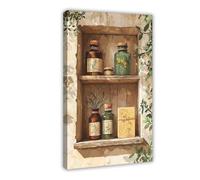 Rajasthani Medicine Cabinet Painting Canvas Poster Bedroom Decor Landscape Office Room Decor Gift 12x18inch(30x45cm)