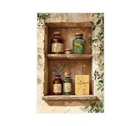 Rajasthani Medicine Cabinet Painting Canvas Poster Wall Art Decor Print Picture Paintings for Living Room Bedroom Decoration 24x36inch(60x90cm)