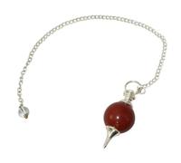 RAJNI Red Jasper Crystal Pendulum Natural Healing Gemstone Dowsing Pendulum Crystal Gemstone Chakra Stone Divination Pendulum Meditation Spiritual Gifts for Her
