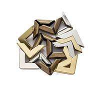 RAJONN 50pcs Metal Book Corners Book Scrapbooking Albums Menus Folders Box Bags Metal Corner Protectors