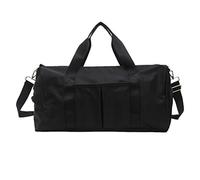 RajoNN Bai Shi Wu Outdoor Waterproof Nylon Sports Gym Bags for Men Women Workout Fitness Travel Handbag Yoga Mat Gym Bag with Shoe Compartment Sports Bags (Color : Black)