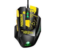RajoNN Mice Computer Mouse, USB Wired Macro Programming Optical Gaming Mouse, RGB Breathing Light, 4800DPI, Easy Switching Of Office Game Modes