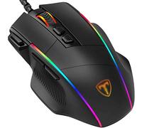 RajoNN Mice Gaming Mouse Wired, 5 Levels DPI Adjustable Up To 10000, 8 Programmable Buttons, Computer Mice with 7 RGB Backlight Modes, for PC Laptop