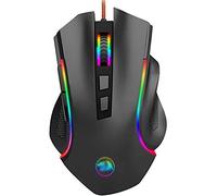 RajoNN Mice Gaming Mouse Wired, Programmable RGB Optical Ergonomic Mouse, with 7 Backlight Modes Up To 7200 DPI, for Windows PC Gamers