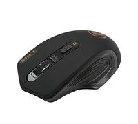 RajoNN Mice Wireless Mouse, 2.4GHz USB Multi-Device Silent PC Mouse, 1600DPI Ergonomic Portable Mice, for Laptop Computer Windows (Color : Black)