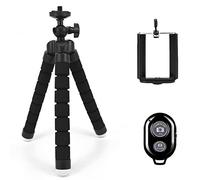 RajoNN Mobile Phone Tripod Mini Mobile Phone Tripod Holder Flexible Octopus Tripod Bracket For Phone Camera Selfie Stand Mount Mobile Phone Live Tripod (Color : Deep Yellow)
