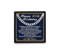 Rajputana 60th Birthday Gifts for Men 5mm Thick Cuban Silver Chain Mens Necklace 60th Birthday Gift Hypoallergenic Necklace Jewelry Gifts