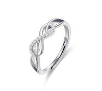 Rajputana Infinity Ring Sterling Silver Ring Silver Thumb Rings for Women Promise Ring for Her Ladies Rings Cubic Zirconia