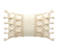 RAJRANG Antique -Lumbar Pillow Cover - 20x12 cm Cotton Rectangle Throw Pillowcase for Sofa, Bed & Living Room Décor