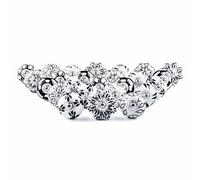RAJRANG Black and White Ceramic Drawer Knobs Pack of 25 |Round Hand Painted Cabinet Cupboard Dresser Pulls for Furniture