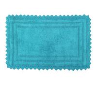 RAJRANG Bluebird Rectangular Bathroom Rug - 34x21 cmSoft Cotton Bath Mat with Crochet Pattern, Absorbent and Reversible Mat for Spa, Hotel, Kitchen, or Home Décor