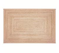 RAJRANG BRINGING RAJASTHAN TO YOU Jute Rug Rectangular - 153 x 92 cm Organic Friendly Natural Fibres Braided Reversible Area Jute Rug for Decoretive Home