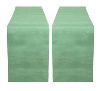 RAJRANG Mineral Green Jute Table Runner | Burlap Roll for Party, Crafting, Wedding, Dining, and Farmhouse Table Décor | Pack of 2 | 183x33 cm