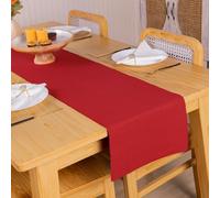 Rajrang Ribbon Red Table Runner 33x183 cm (13x72 in) - Woven Decorative Tablecloth for Dining Table, Wedding, Party, Christmas & Modern Kitchen Coffee Table