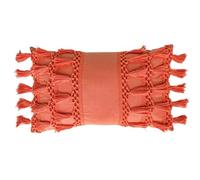 RAJRANG Roobios Tea Red Lumbar Pillow Cover - 20x12 cm Cotton Rectangle Throw Pillowcase for Sofa, Bed and Living Room Décor
