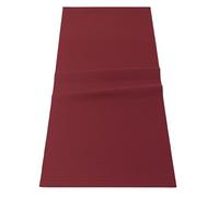 RAJRANG Table Runner 33x183 cm, Lightweight Ribbed Polycotton for Dining Tables, Holiday Home, Wedding Party, Birthday, Table Decor, Table Cover Runner - Tibetan Red