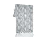 RAJRANG Throw Blanket for Sofa Bed and Couch Soft Cotton Reversible Farmhouse Throws for Settee Arm Chair Cover Decor Wild dove Grey 127 x 152 cm