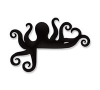 Rajukit Nautical Decor Wooden Black Octopus Decorations,Very Cute Door Corner Decoration For House Living Room Office Desk,Ocean Decor Small Items That Add Fun To Life
