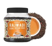 RAJWADI KADAK KESAR CHAI | Saffron CTC Black Tea | Aromatic Kesar Chai Patti | Strong Refreshing & Tasteful Flavor | Assam Powdered Loose Tea | 250 G | Makes 100 Cups