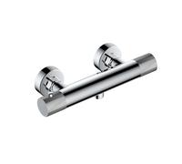 RAK Ceramics Rak Amalfi Thermostatic Bar Shower Valve With Bottom Outlet, Wall Mounted, Chrome Finish